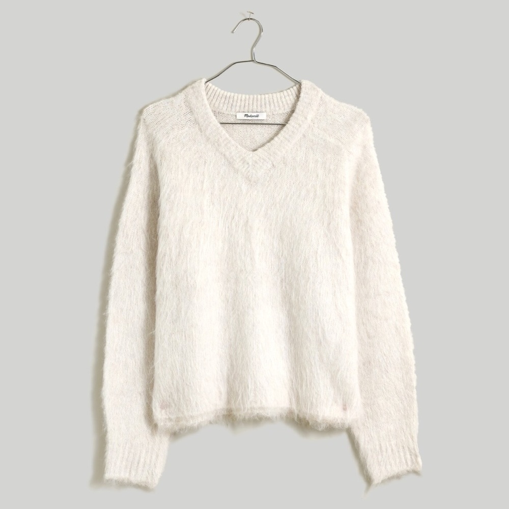 Madewell Brushed V-Neck Sweater